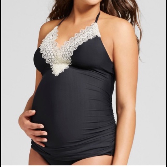 Other - Sea angel maternity swimsuit set. Navy blue two piece set